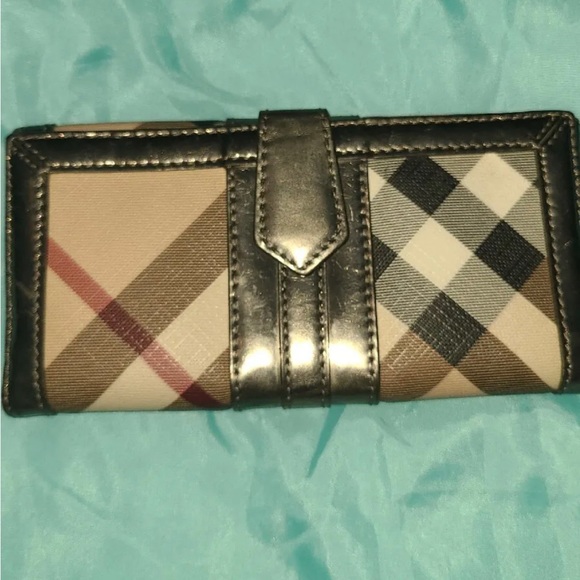 Burberry Copper Gold Nova Check Leather Wallet/Clutch - Picture 2 of 7